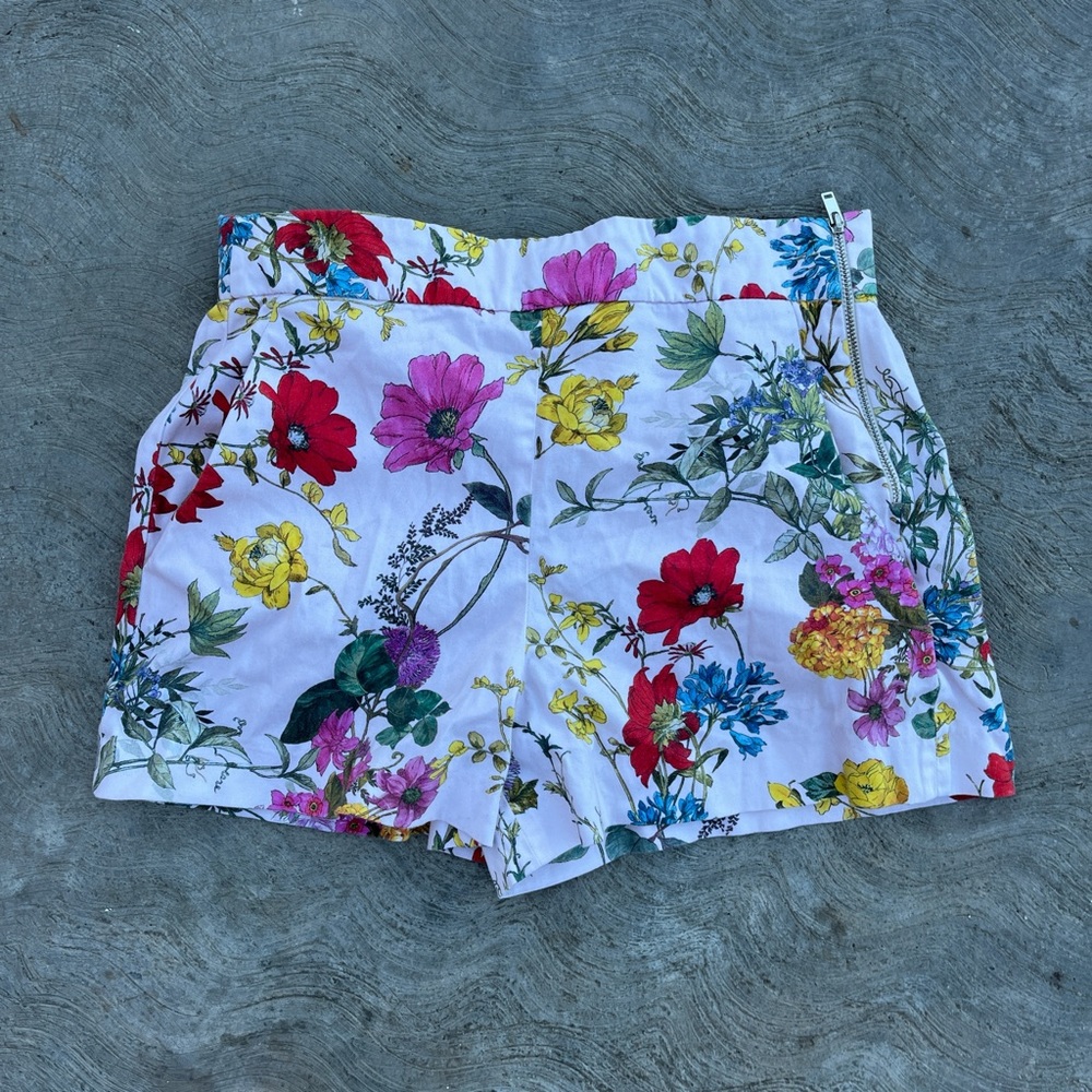 Zara floral shorts